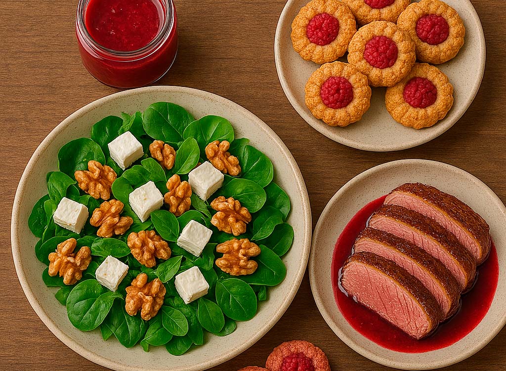una amplia variedad de recetas de frutos rojos