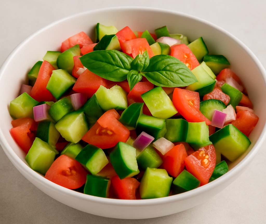 una fantástica ensalada fresca lista para consumir