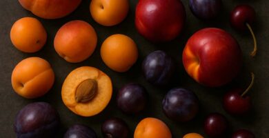 Una amplia variedad de frutos de hueso