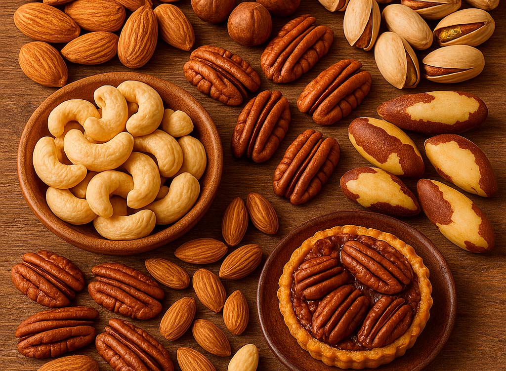 un amplio surtido de frutos secos