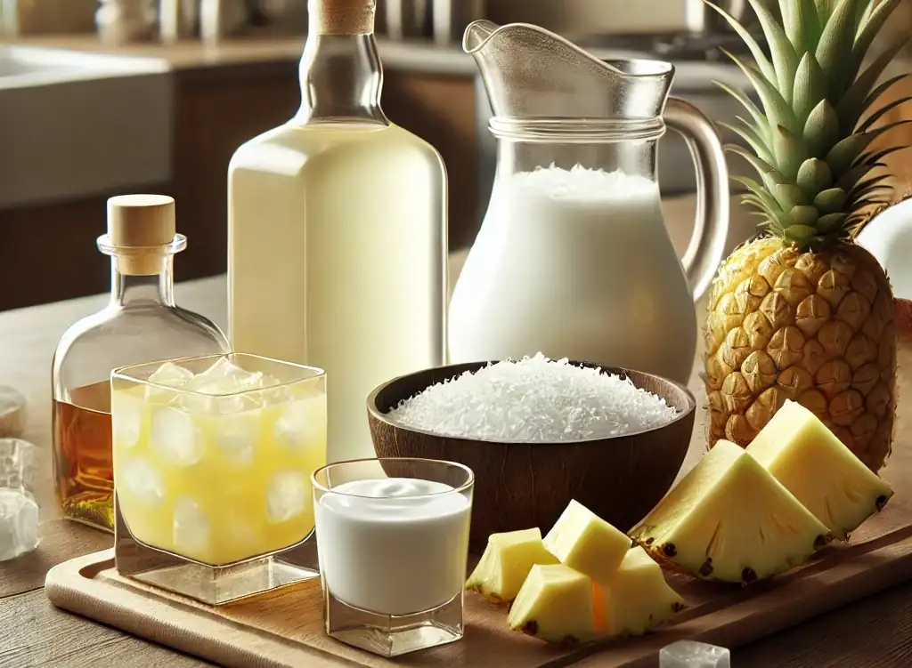 Los ingredientes necesarios para la receta de piña colada 