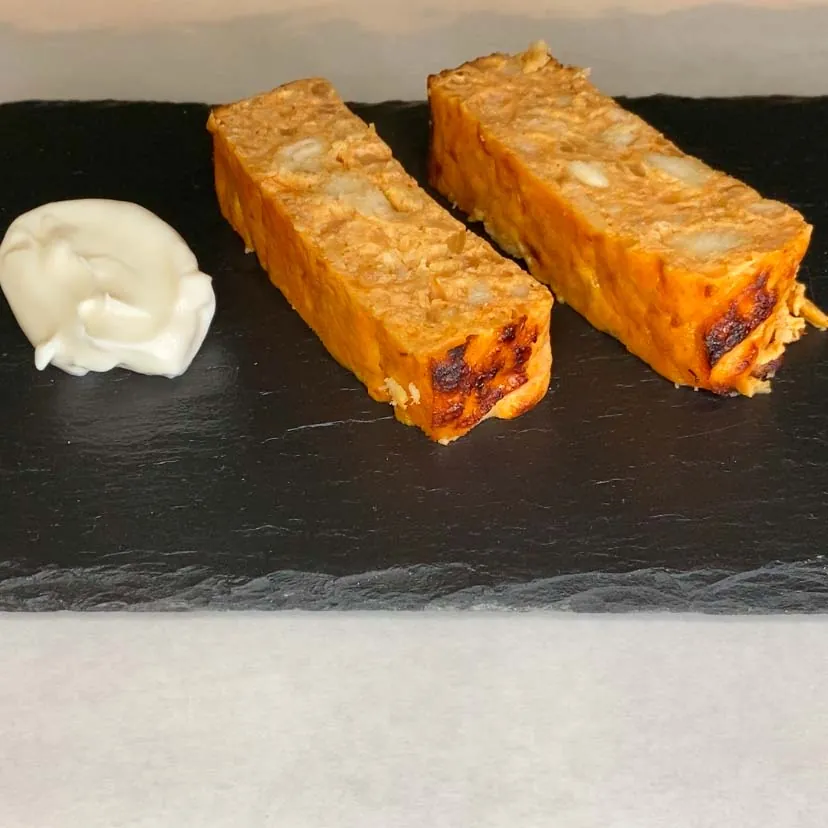 una receta de pastel de merzula con mahonesa casera