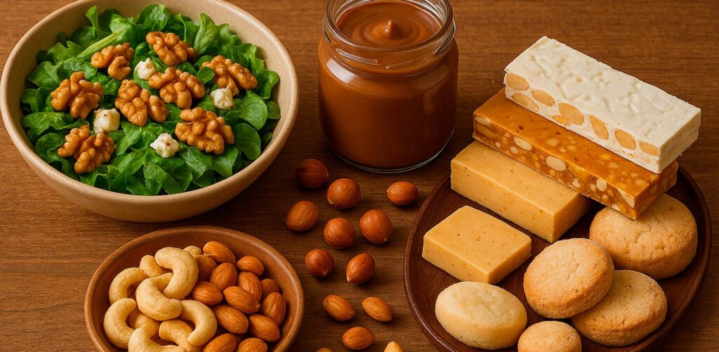 Una amplia variedad de recetas con frutos secos