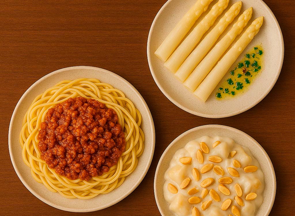 una amplia variedad de recetas con hortalizas de tallo