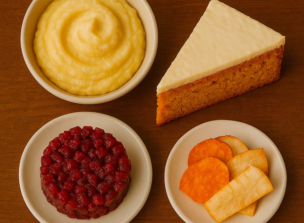 una amplia variedad de recetas de tubérculos